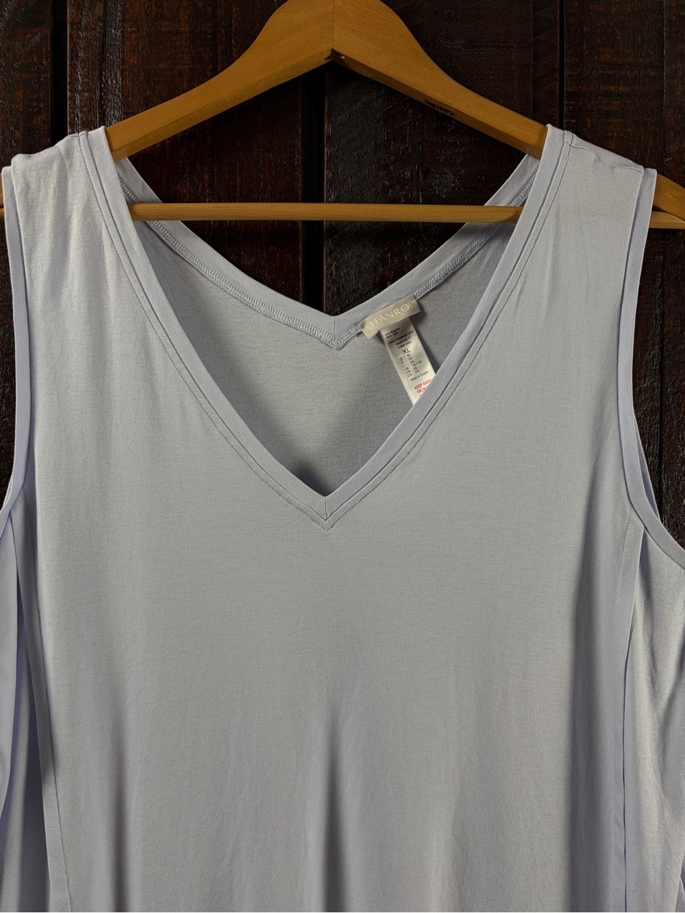 HANRO Pure Essence Cotton Tank Nightgown XL - Picture 7 of 9